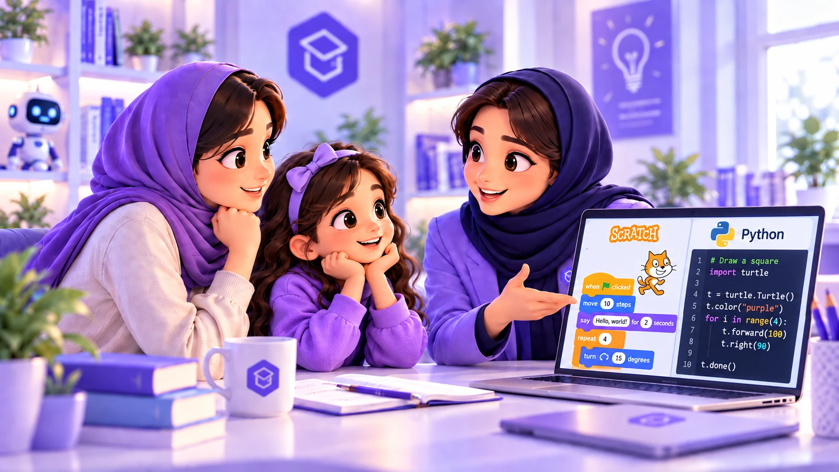 انتخاب بین آموزش اسکرچ و پایتون با مشاوره دانشیار